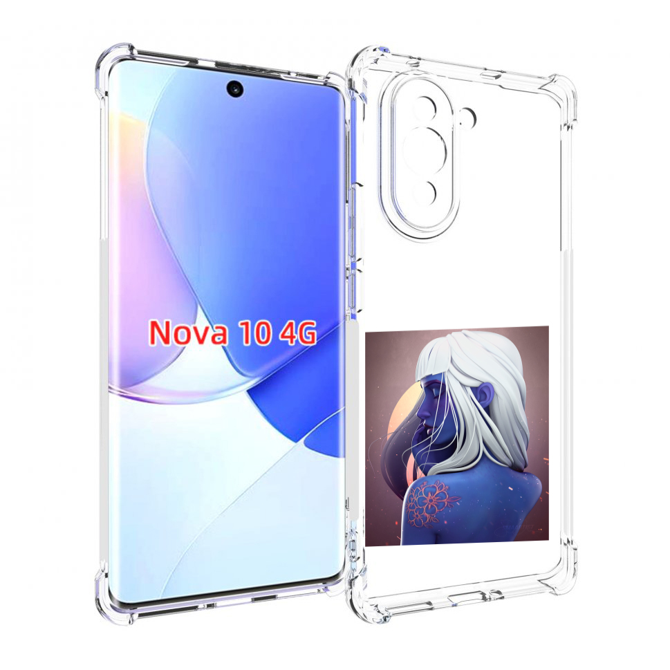 

Чехол MyPads аватар-с-цветком для Huawei Nova 10, Прозрачный, Tocco