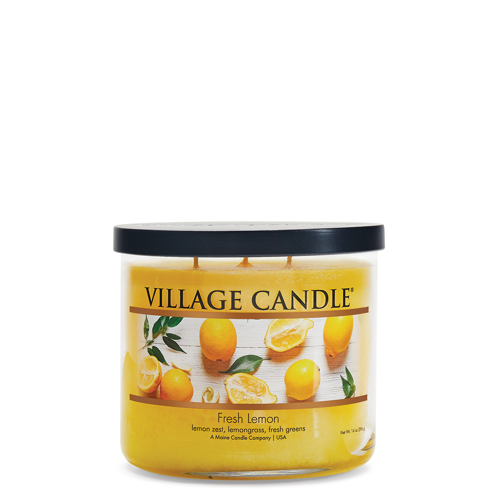 фото Ароматическая свеча village candle "fresh lemon", чаша, средняя/4170024