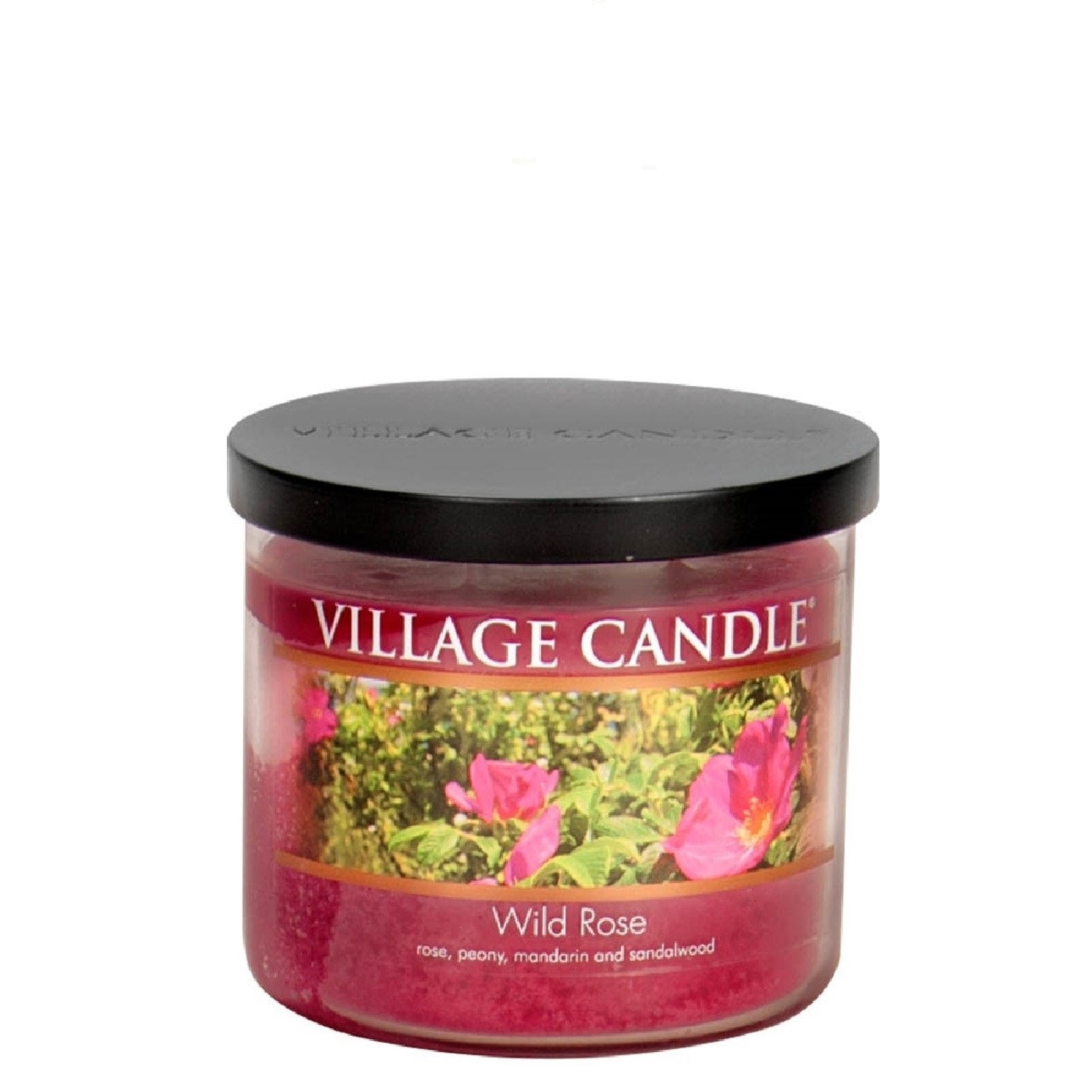 Ароматическая свеча Village Candle Дикая роза, чаша, средняя