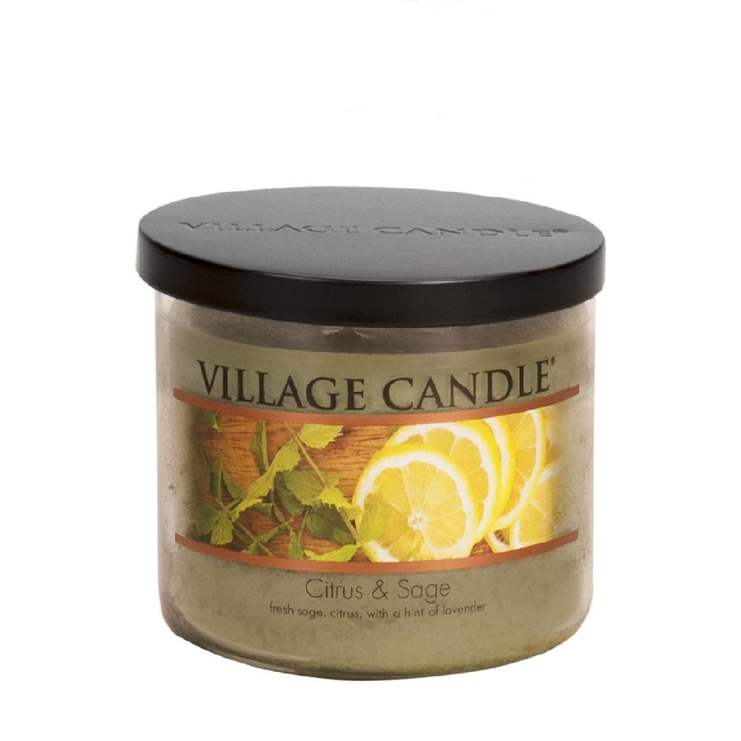 фото Ароматическая свеча village candle "цитрус и шалфей", чаша, средняя