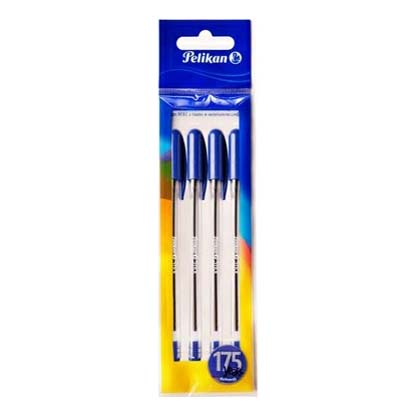 

Набор ручек шариковых Pelikan Stick, синие, 0,8 мм, 4 шт.