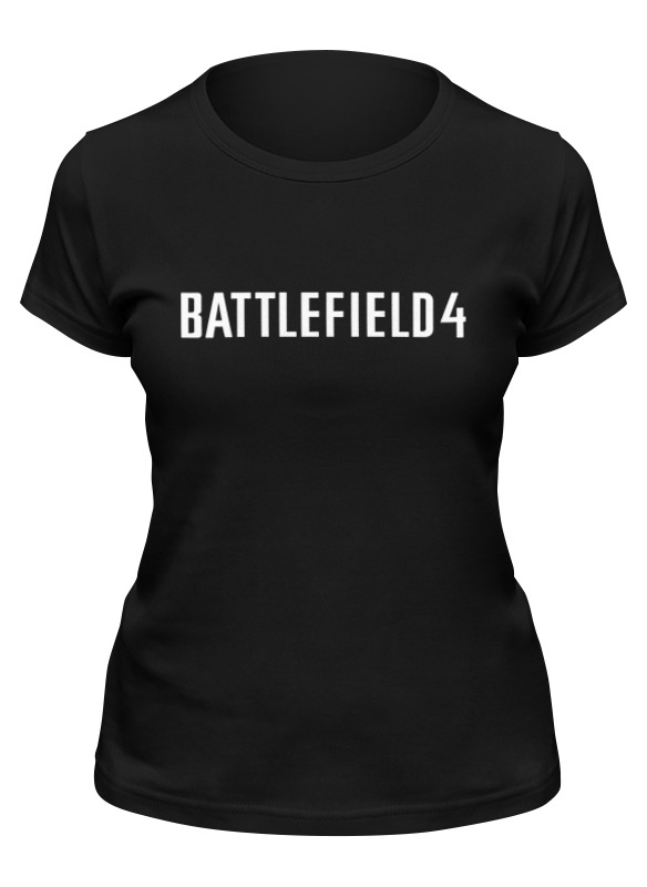 

Футболка женская Printio Battlefield 4 черная S, Черный, Battlefield 4