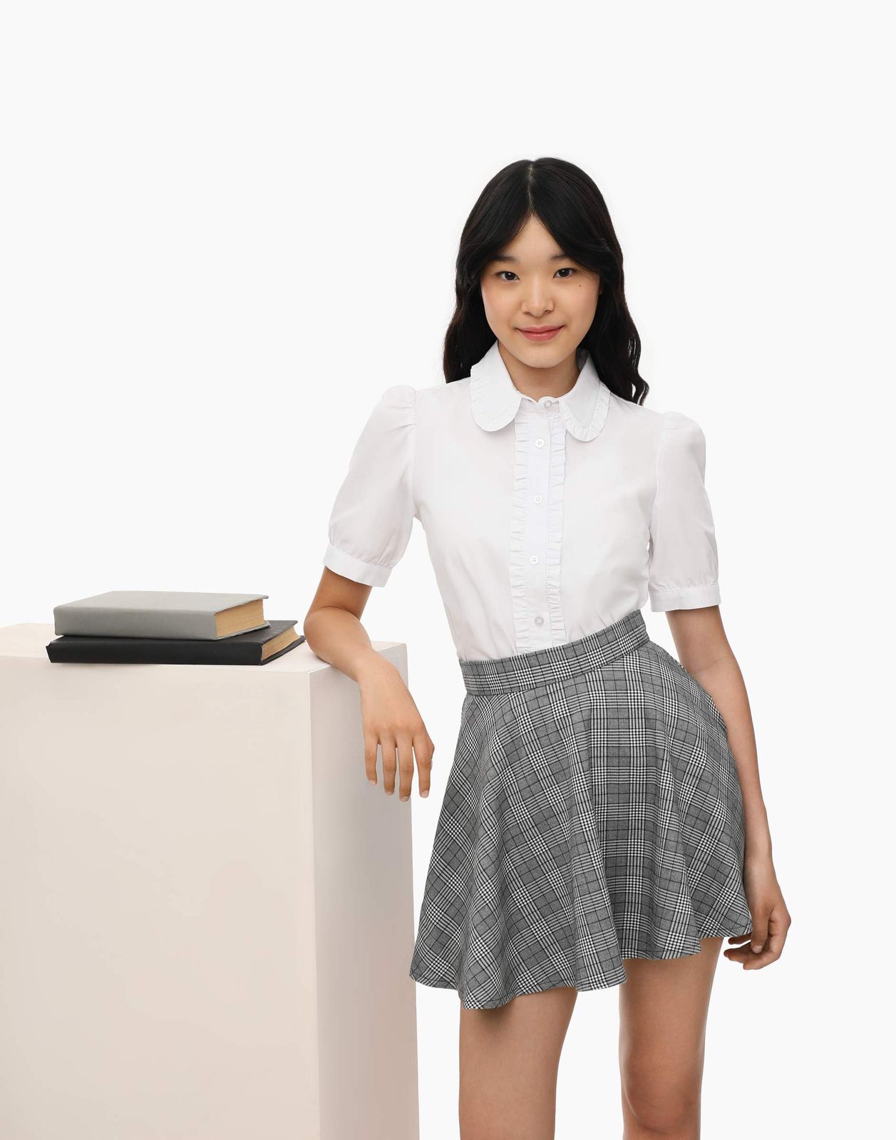 

Рубашка Gloria Jeans GSU001145 белый 8-9л/134 для девочки, GSU001145