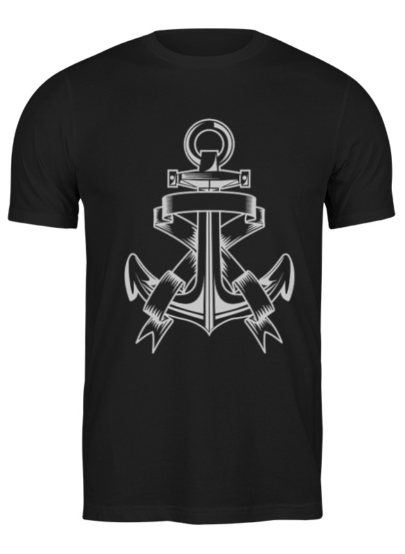 

Футболка мужская Printio якорь 3473131 черная S, Черный, якорь 3473131