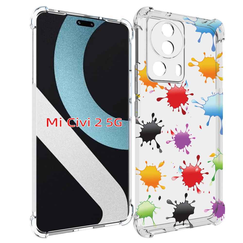 

Чехол MyPads кляксы для Xiaomi Civi 2, Прозрачный, Tocco