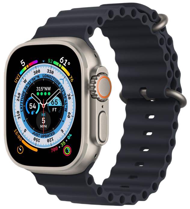 фото Смарт-часы apple watch ultra gps 49мм титановый/морской черный