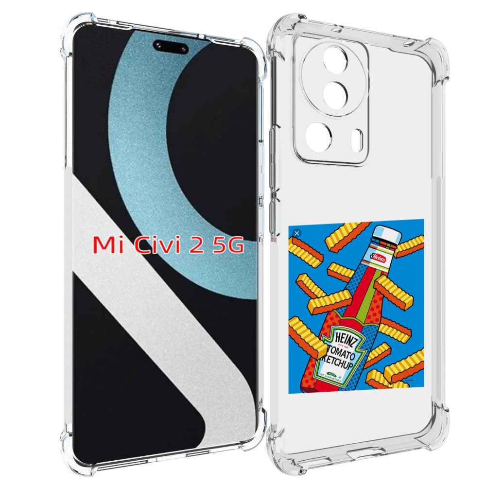 

Чехол MyPads картошка с соусом для Xiaomi Civi 2, Прозрачный, Tocco