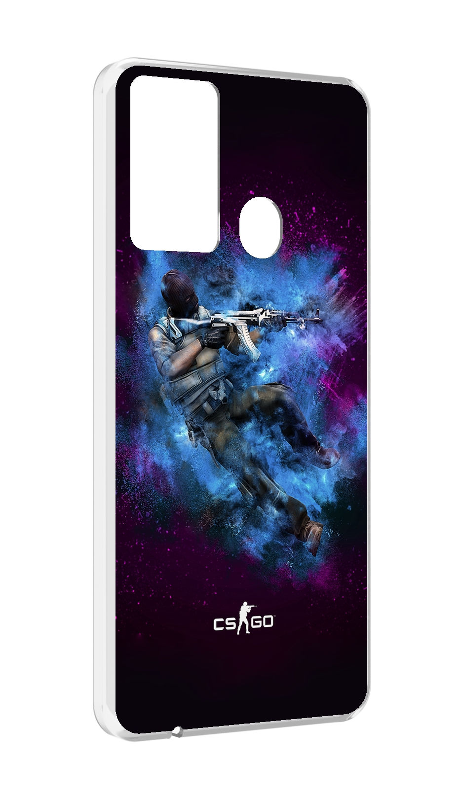 

Чехол MyPads CS-go-террорист для Itel P37/Itel Vision 2S, Прозрачный, Tocco
