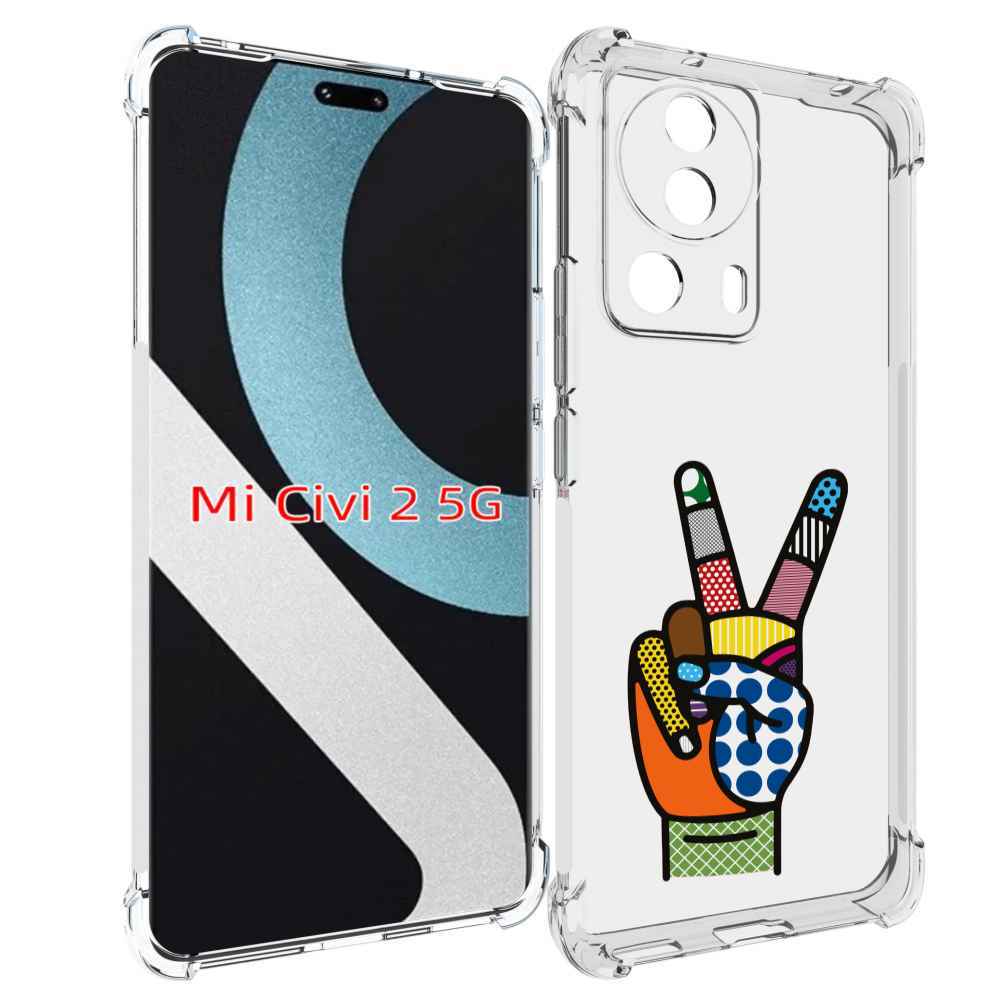

Чехол MyPads йоу пальчики для Xiaomi Civi 2, Прозрачный, Tocco