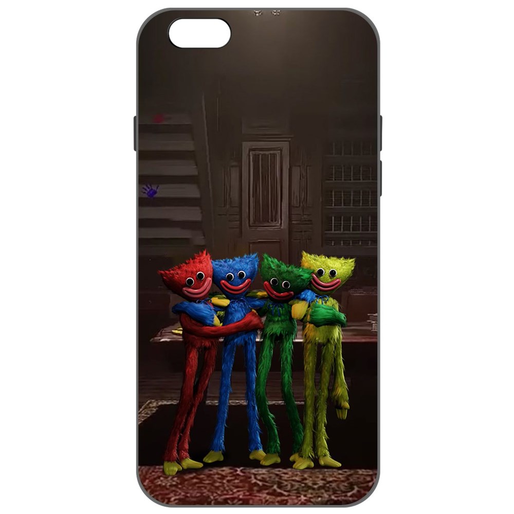 

Чехол-накладка Софт Хаги Ваги - Мини-Хаги для iPhone 6 Plus/6s Plus, Черный