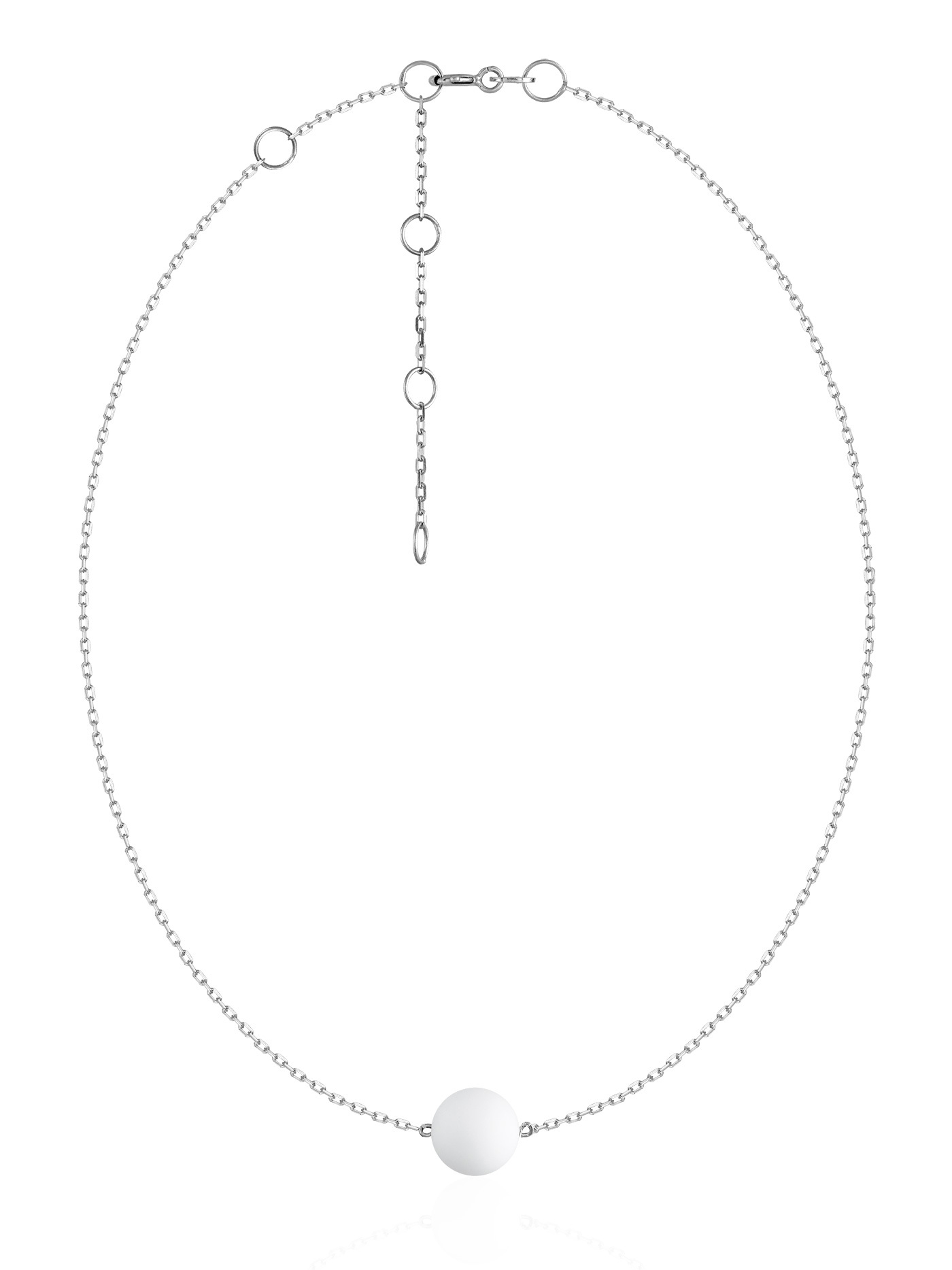 

Чокер из серебра 35 см L'attrice 55621216, агат, 55621216
