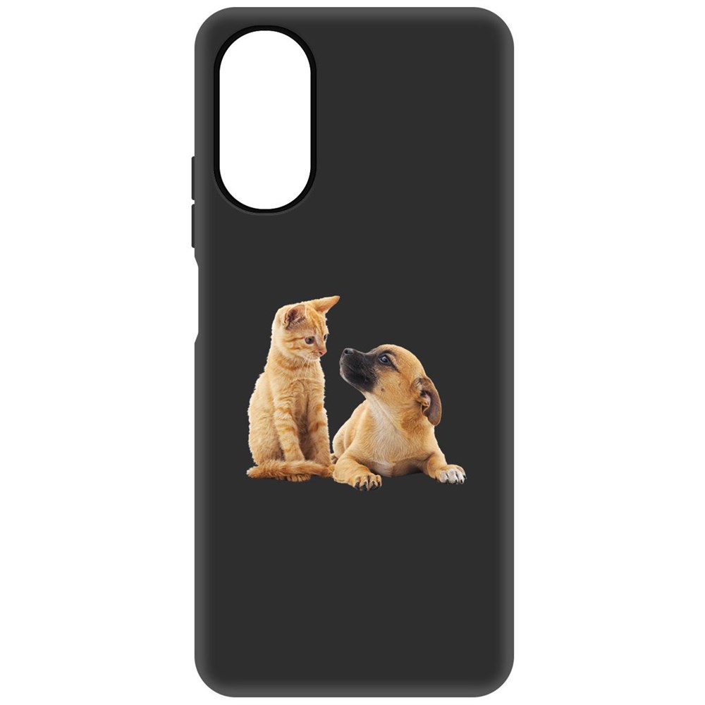 

Чехол-накладка Софт Лучшие друзья для Oppo A17k, Черный