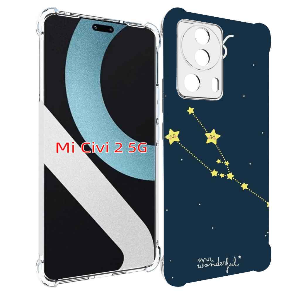 

Чехол MyPads знак-зодиака-телец-4 для Xiaomi Civi 2, Прозрачный, Tocco