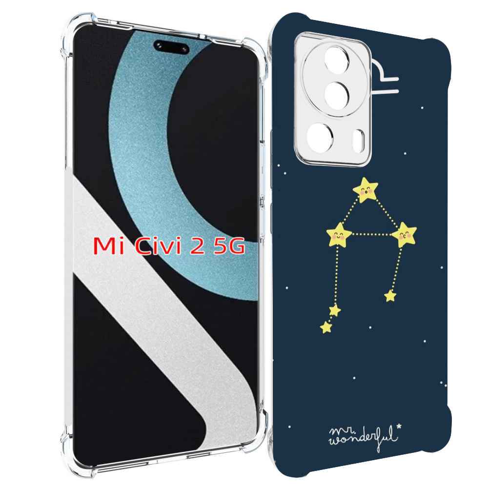 

Чехол MyPads знак-зодиака-весы-1 для Xiaomi Civi 2, Прозрачный, Tocco