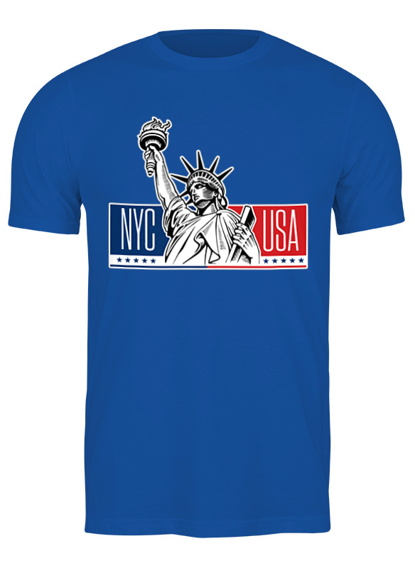 

Футболка мужская Printio New york city 3325436 синяя S, Синий, New york city 3325436