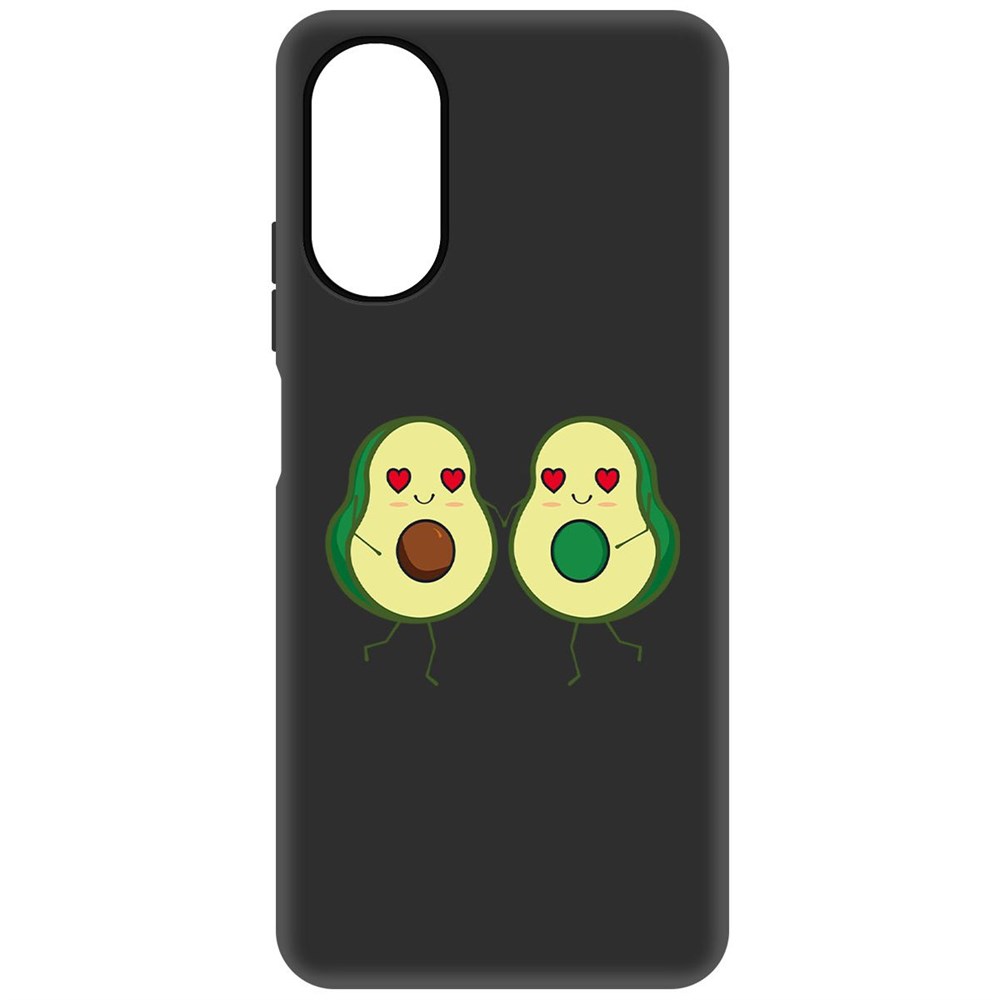 

Чехол-накладка Софт Авокадо Пара для Oppo A17k, Черный
