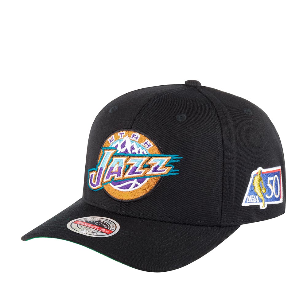 Бейсболка унисекс Mitchell & Ness 6HSSFH21HW014-UJABLCK Utah Jazz NBA черная, one size