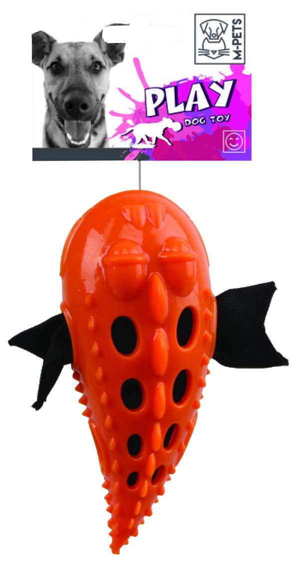 

Игрушка для собак M-Pets Головастик, оранжевая, 18,5 см