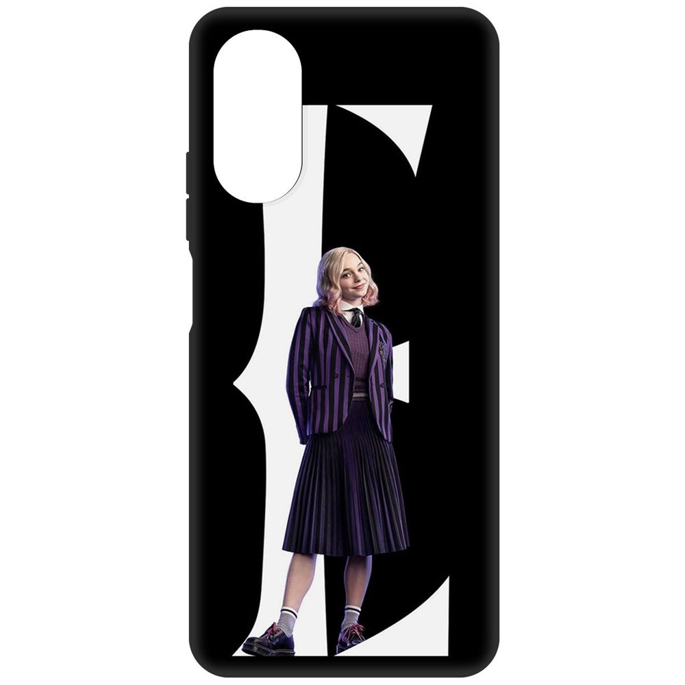 

Чехол-накладка Софт Уэнсдей Аддамс - Энид для Oppo A17, Черный