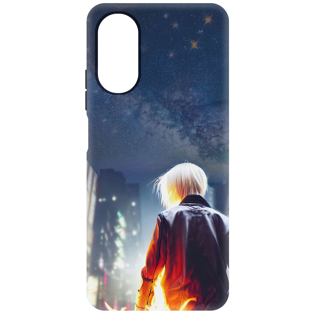 

Чехол-накладка Софт Перспектива для Oppo A17, Черный