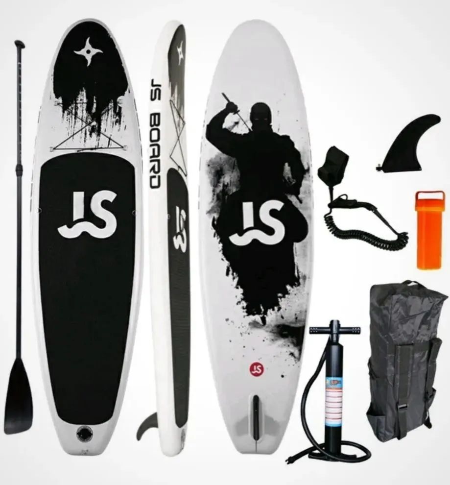 SUP board надувной для серфинга с веслом 335x82х15 см JS335 Ninja 11  / сап доска для нови