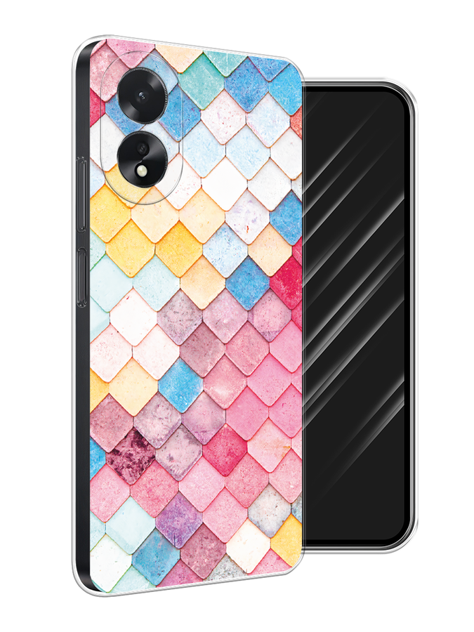 

Чехол Awog на Oppo A18 "Нежные ромбики", Красный, 2515450-1
