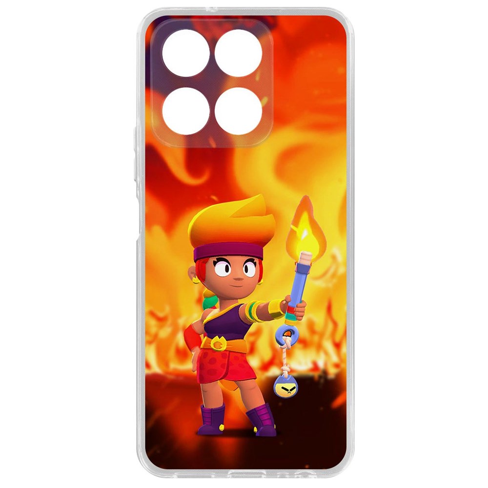 

Чехол-накладка Brawl Stars-Амбер для Honor X8a, Прозрачный
