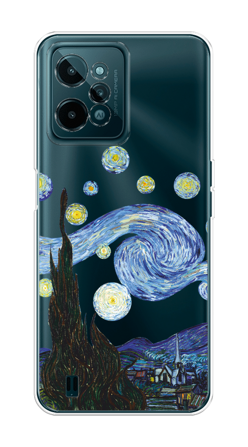 

Чехол на Realme C31 "Ночь Ван Гога", Голубой;синий;черный, 259350-1