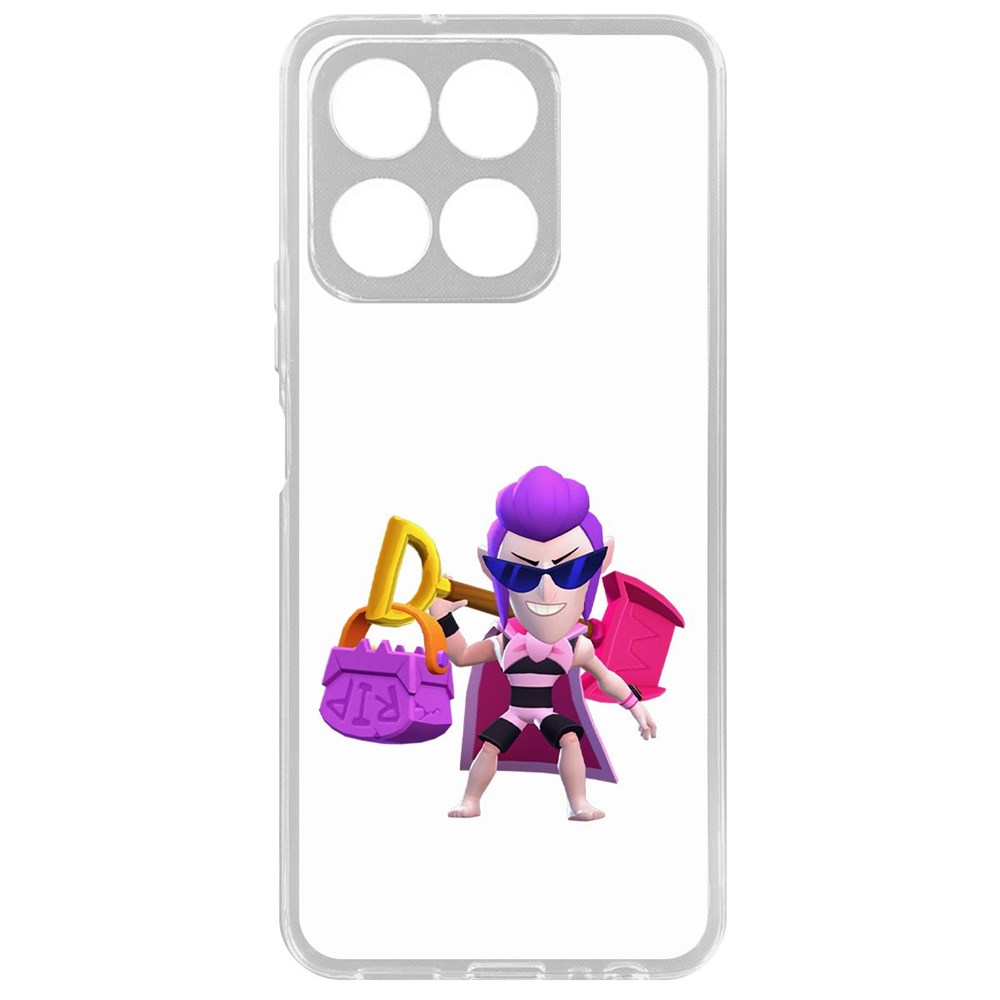 

Чехол-накладка Brawl Stars-Пляжный Мортис для Honor X8a, Прозрачный