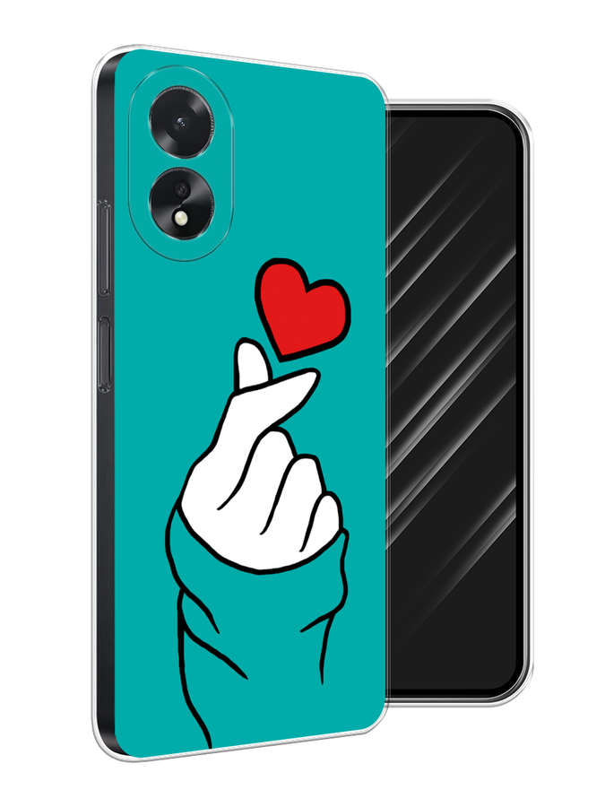 

Чехол Awog на Oppo A18 "Маленькое сердечко", Голубой;белый;красный, 2515450-1