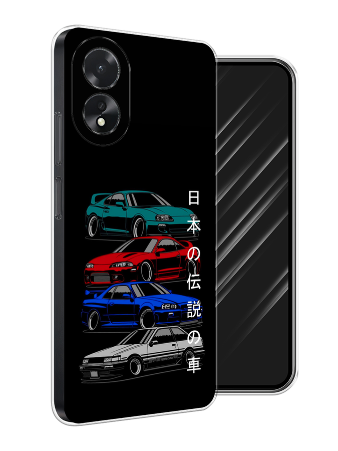 

Чехол Awog на Oppo A18 "JDM Legend cars", Зеленый;красный;синий, 2515450-1