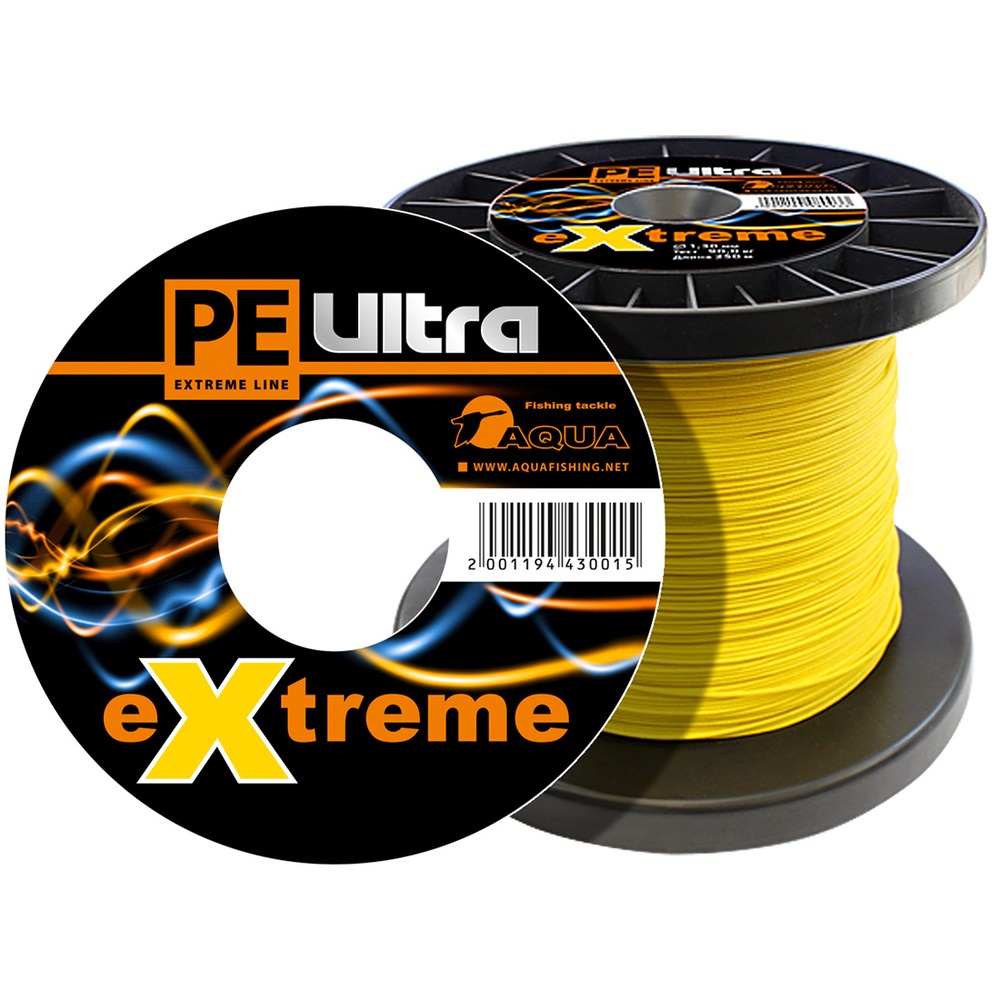 

Плетеный шнур для рыбалки AQUA PE ULTRA EXTREME (желтый / 1 / 71 / 500 / 12 / -), PE Ultra Extreme