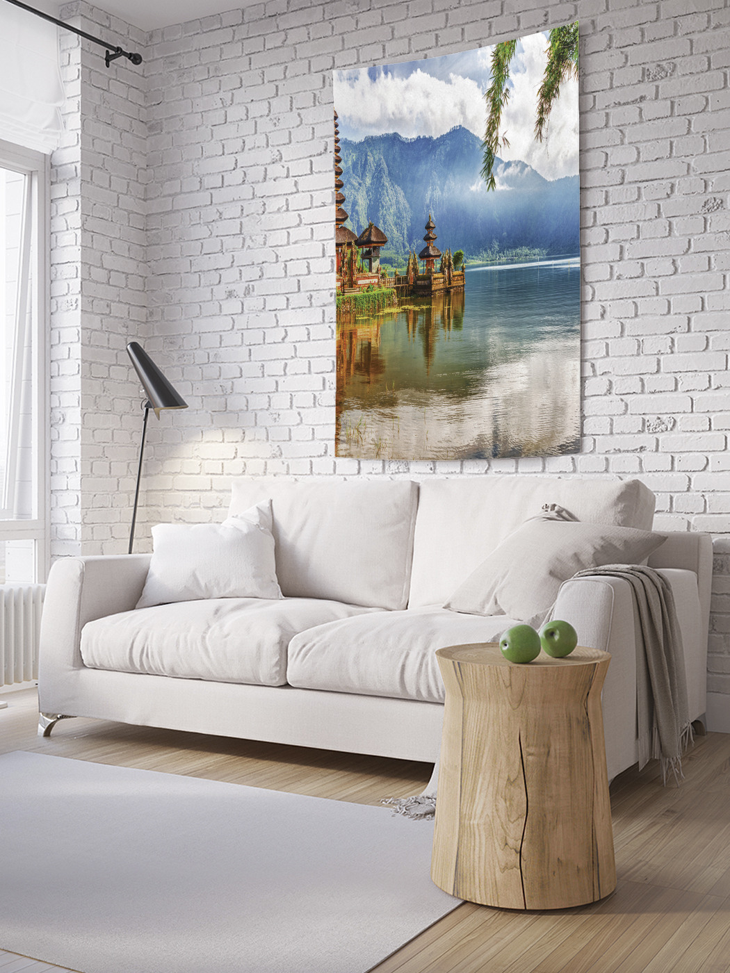 

Вертикальное фотопанно на стену JoyArty Деревушка у реки 100x150 см, Деревушка у реки
