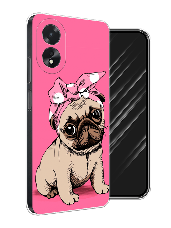 

Чехол Awog на Oppo A18 "Dog Pin-Up", Розовый;бежевый, 2515450-1