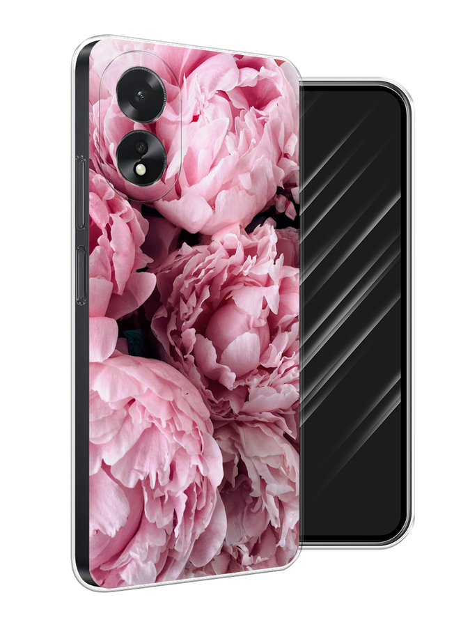 

Чехол Awog на Oppo A18 "Нежные пионы", Розовый;черный;белый, 2515450-1