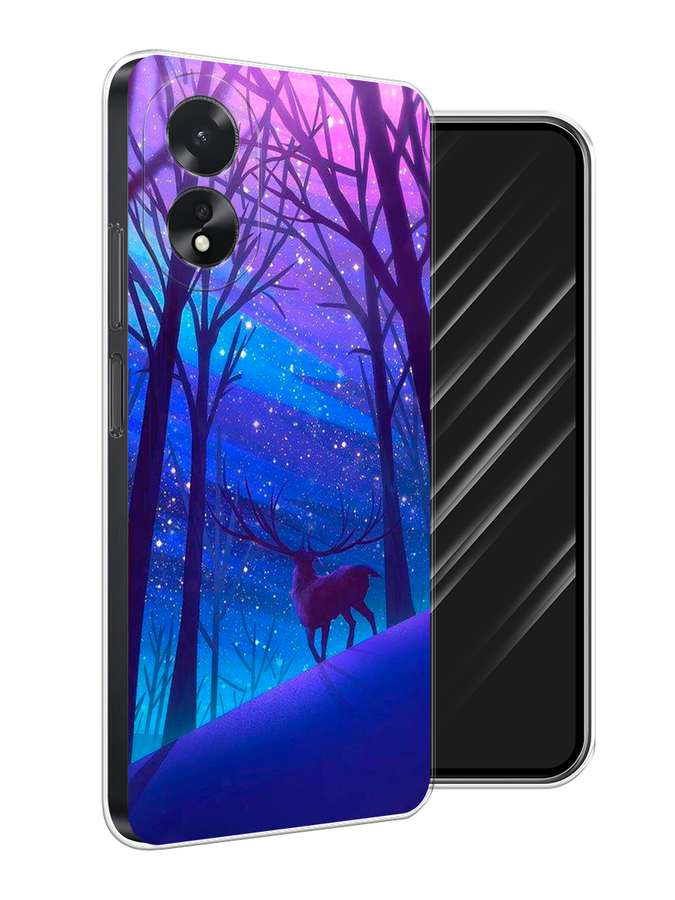 

Чехол Awog на Oppo A18 "Северный олень", Фиолетовый;голубой;синий, 2515450-1