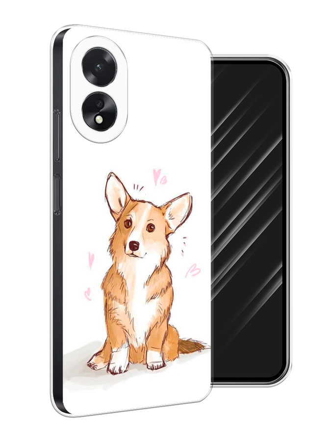 

Чехол Awog на Oppo A18 "Корги любовь", Бежевый;белый, 2515450-1