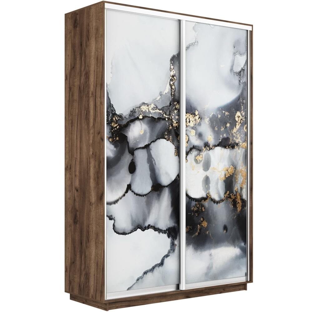 

Шкаф-купе Е1 Экспресс Фото Фотопечать 160х45х220, Сонома, Бежевый, Фотопечать