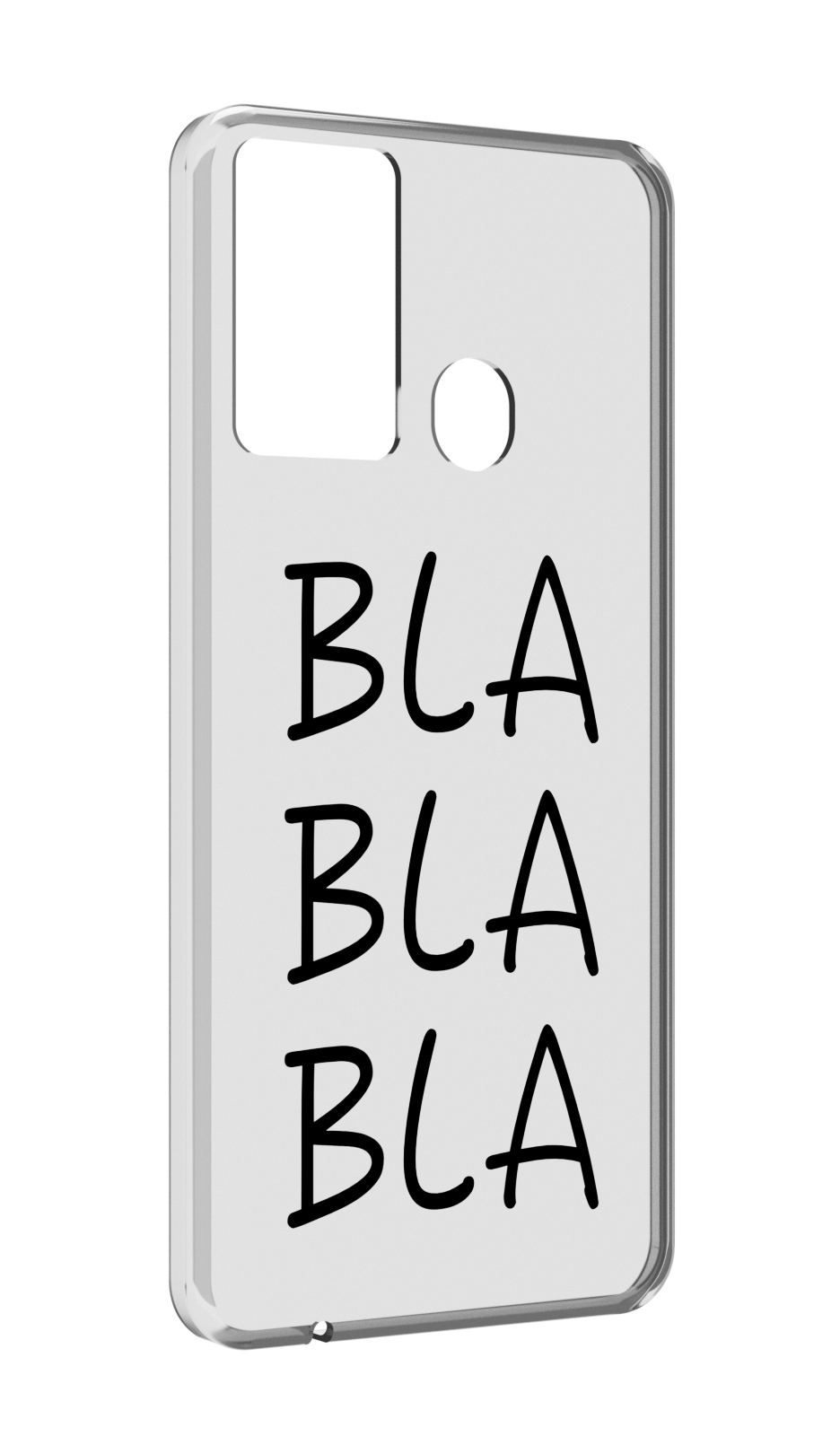 

Чехол MyPads Bla-Bla для Itel P37/Itel Vision 2S, Прозрачный, Tocco