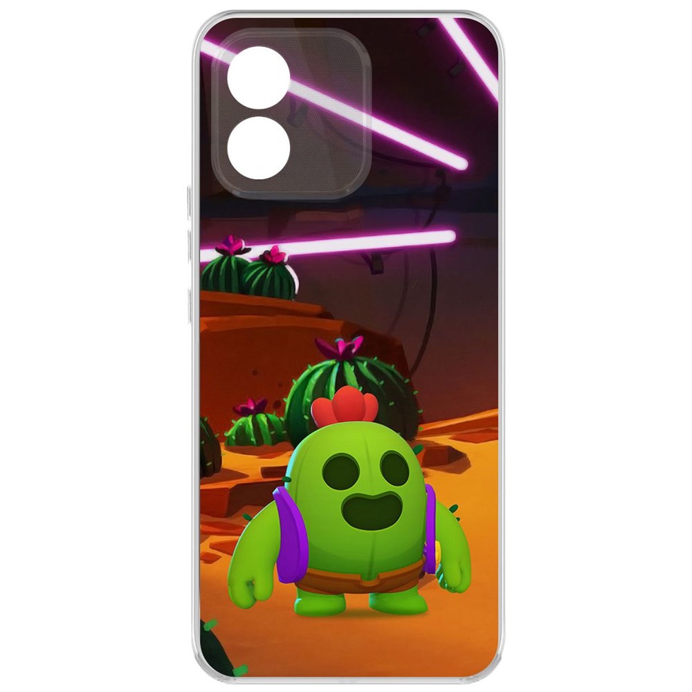 

Чехол-накладка Brawl Stars-Спайк для Honor X5, Прозрачный