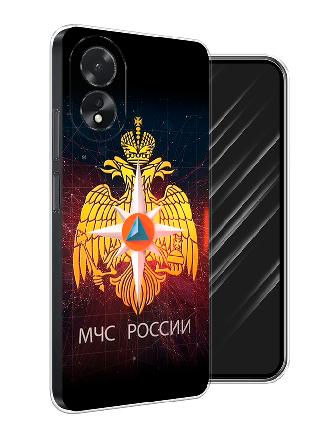 

Чехол Awog на Oppo A18 "МЧС России", Черный;желтый;красный, 2515450-1