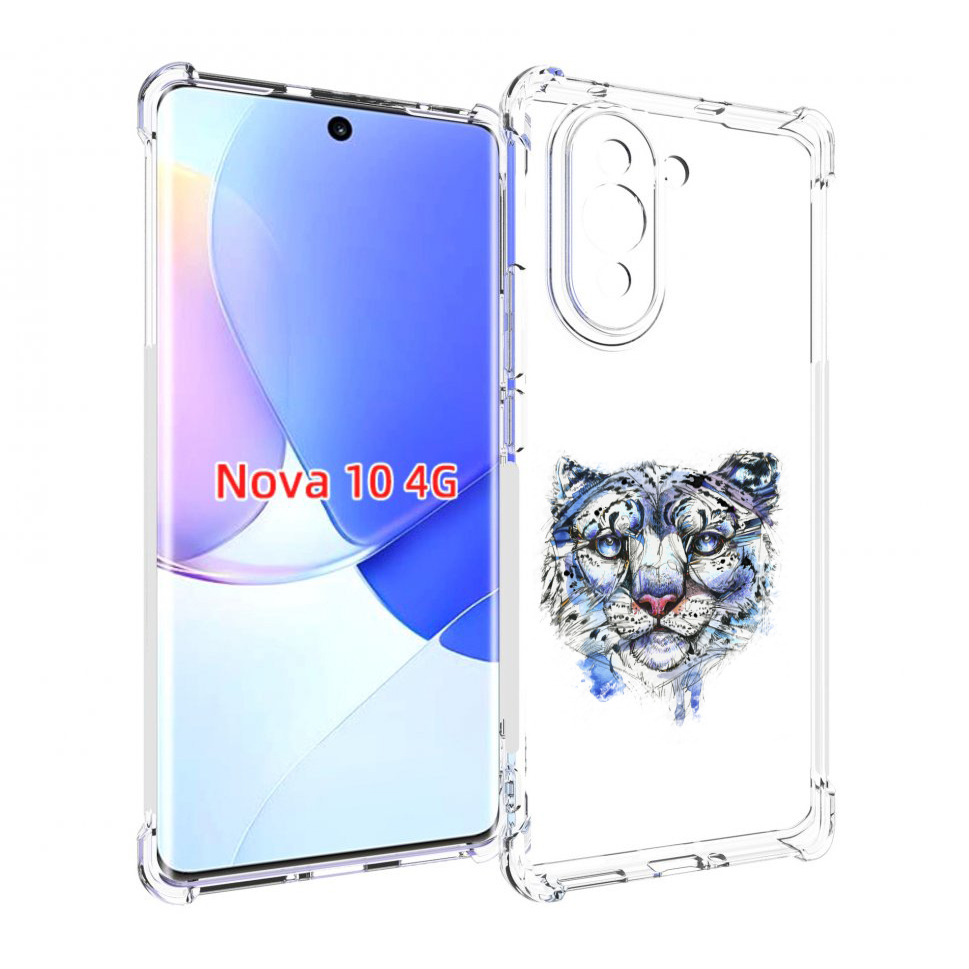 

Чехол MyPads Тигр 4 для Huawei Nova 10, Прозрачный, Tocco
