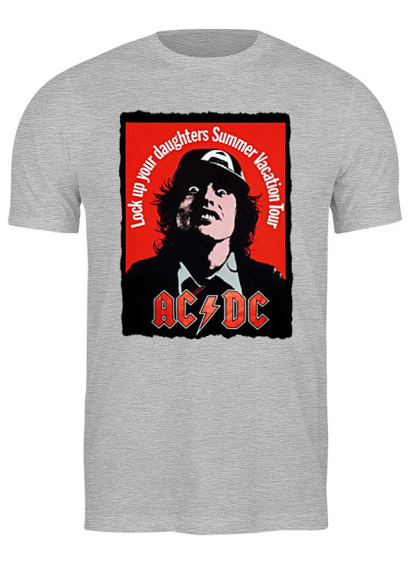 

Футболка мужская Printio Ac/dc серая S, Ac/dc