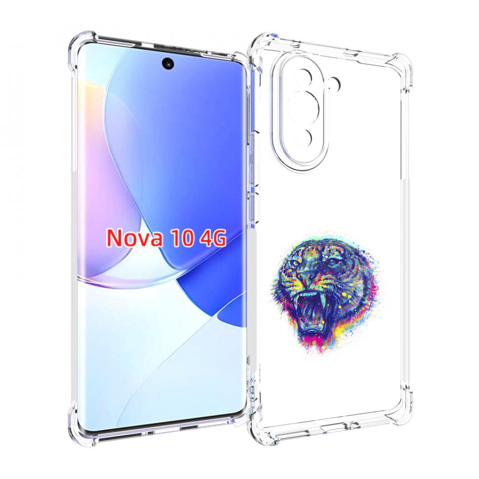 

Чехол MyPads Тигр 2 для Huawei Nova 10, Прозрачный, Tocco