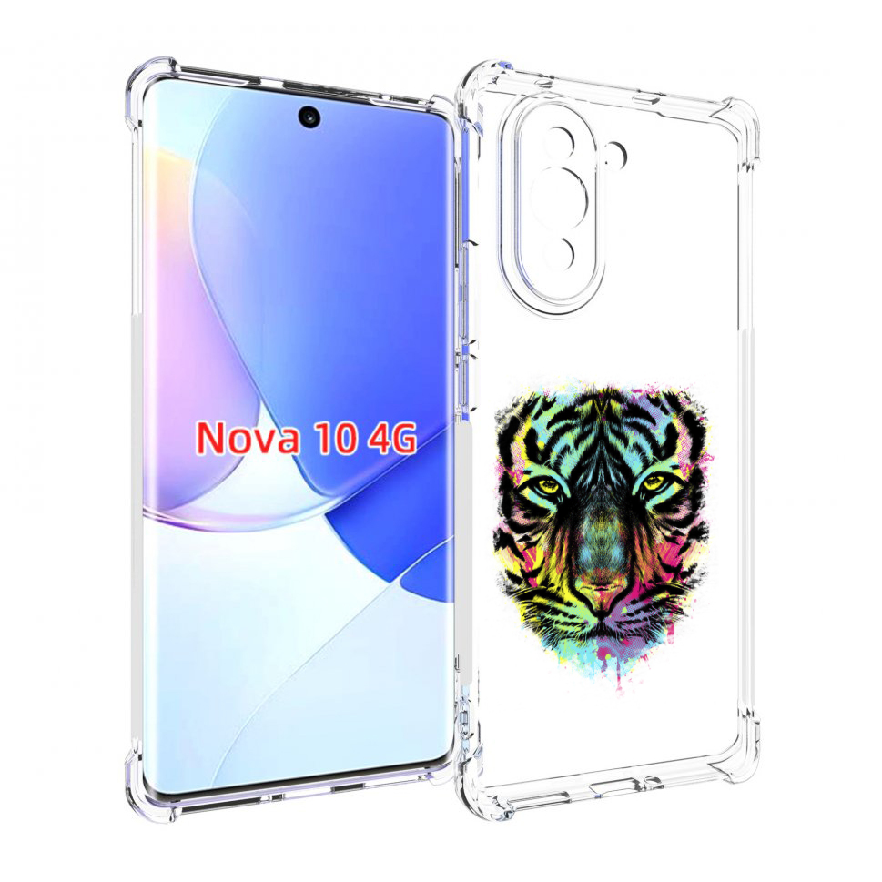 

Чехол MyPads Тигр 1 для Huawei Nova 10, Прозрачный, Tocco