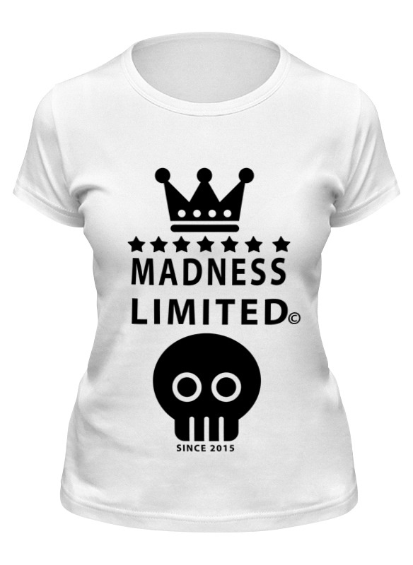 

Футболка женская Printio Madness белая S, Белый, Madness