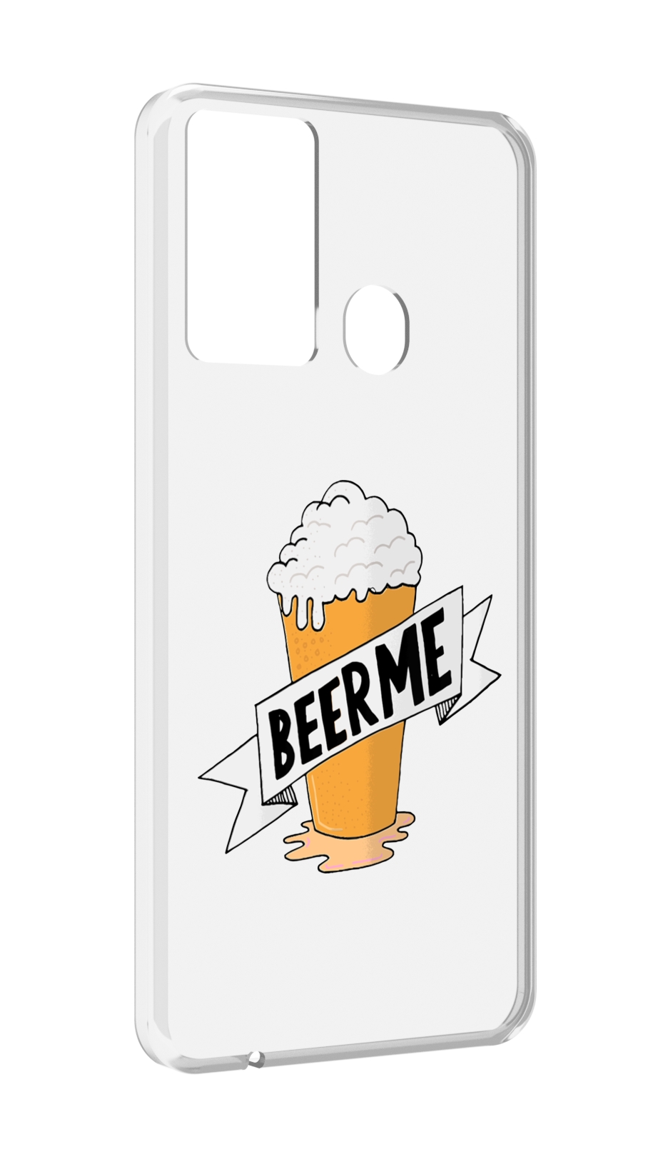 

Чехол MyPads Beer-me для Itel P37/Itel Vision 2S, Прозрачный, Tocco