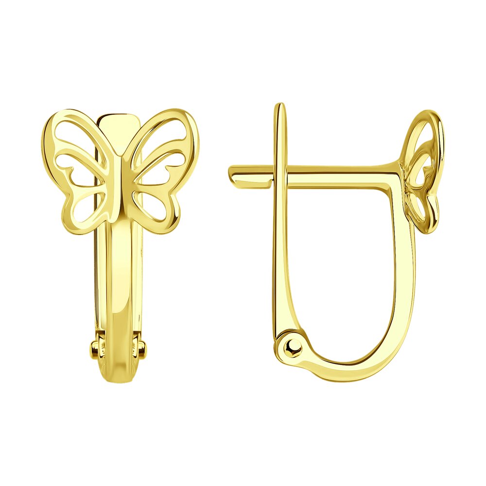 

Серьги из желтого золота SOKOLOV 029059-2, 029059-2