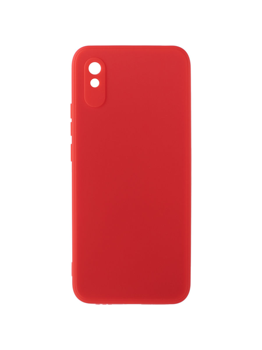 Чехол для Xiaomi Redmi 9A с защитой камеры, с мягкой подкладкой из микрофибры, красный