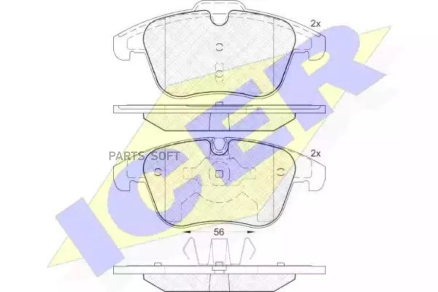 

Колодки дисковые передние citroen c5 1.8/2.0/1.6hdi/2.0hdi 08> 181886